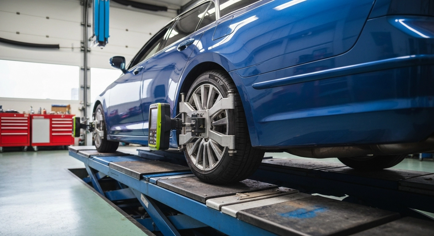 Reglage du parallelisme des roues d’une voiture